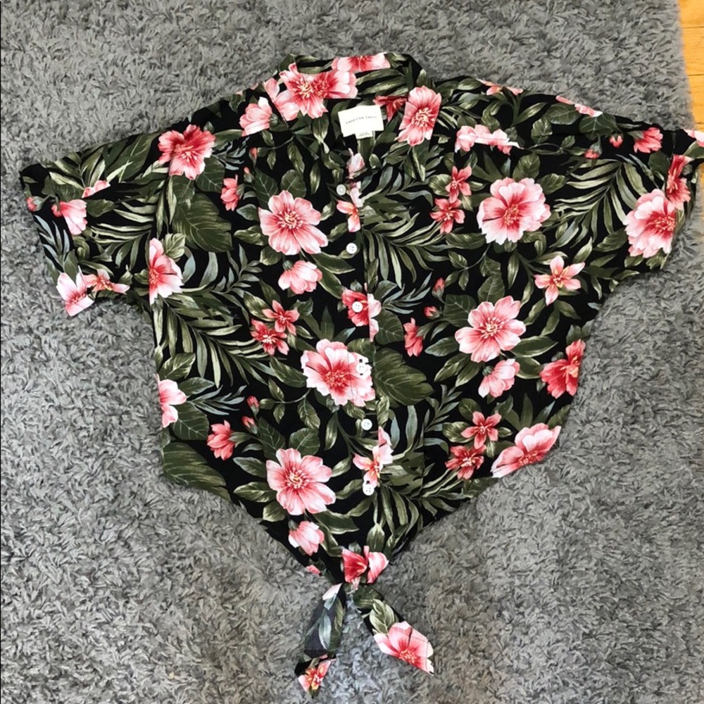 Cropped hawaiian shirt